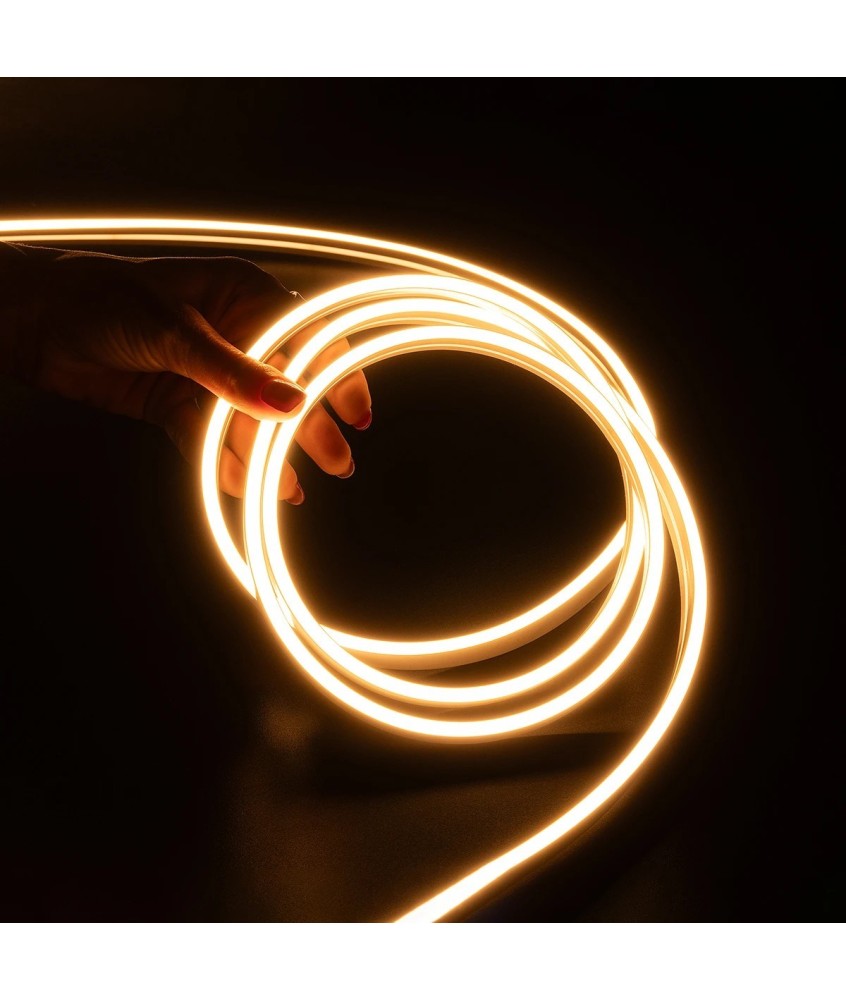 kelvo® NEONPRO KLV-101-0061 Ταινία Neon Flex LED 10W-m 1200lm-m 120° DC 48V Αδιάβροχο IP65 120 x SMD2835 Chip-m Θερμό Λευκό 2700K Dimmable - Lumileds SMD Chip - Μ100 x Π0.6 x Υ1.2cm - 6 Χρόνια Εγγύηση